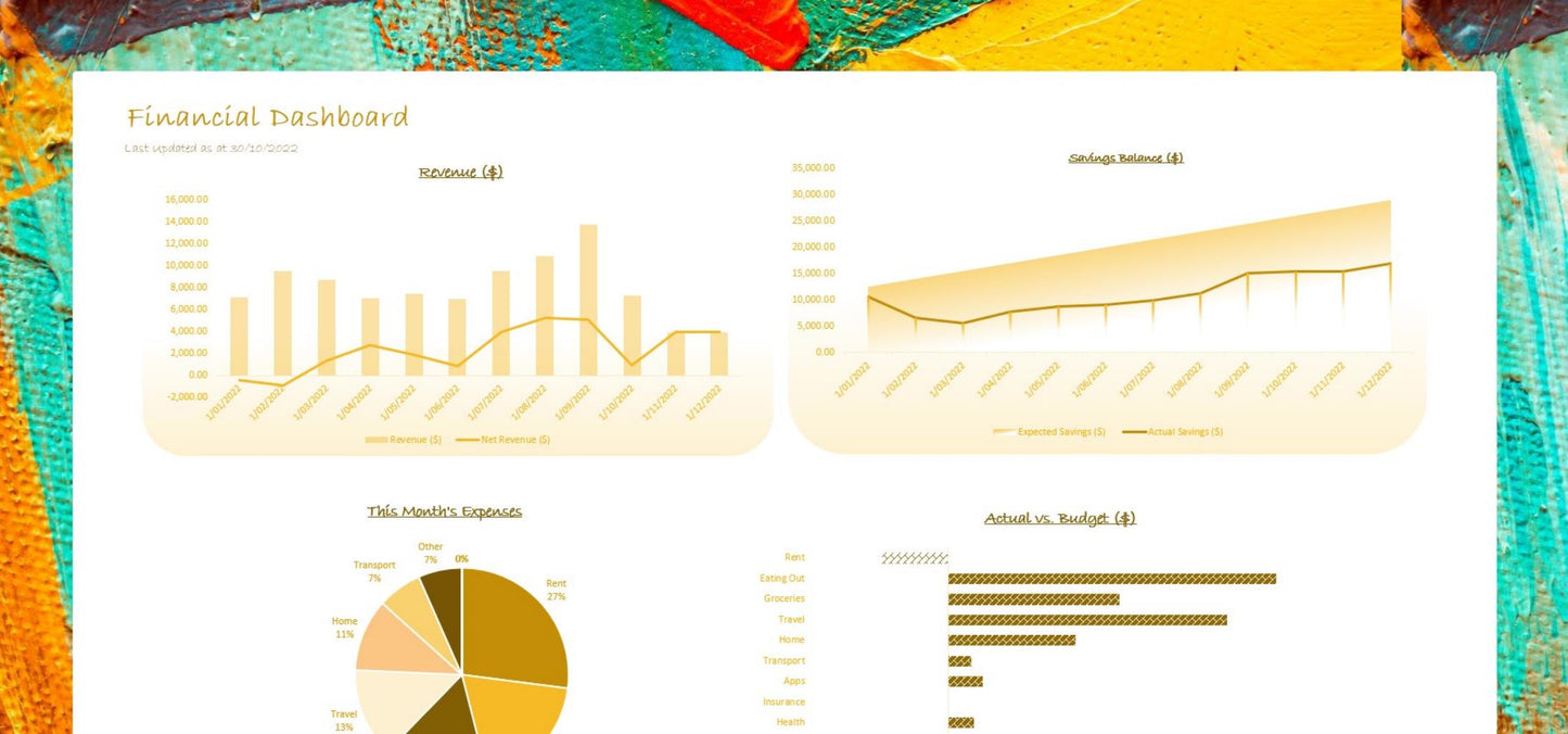 Personal Financial Planner (Yellow)